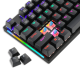 T-DAGGER NAXOS, T-TGK310, USB Kablolu, Türkçe Q, Rainbow RGB, Mechanical, Gaming Klavye (Powered By REDRAGON)