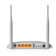 TP-LINK TD-W9970, 4 Port, 2.4Ghz  Wifi 300Mbps, 2x5dBi Anten, VDSL2, ADSL2+ MODEM