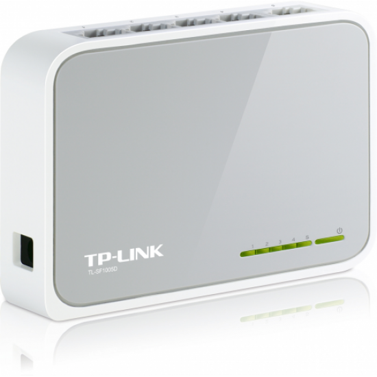 TP-LINK TL-SF1005D, 5 Port, MegaBit, Yönetilemez, Masaüstü Switch