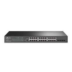 TP-LINK TL-SG3428, 24 Port, GigaBit, Metal Kasa, +4Port GigaBit SFP, Yönetilebilir, Rackmount Switch