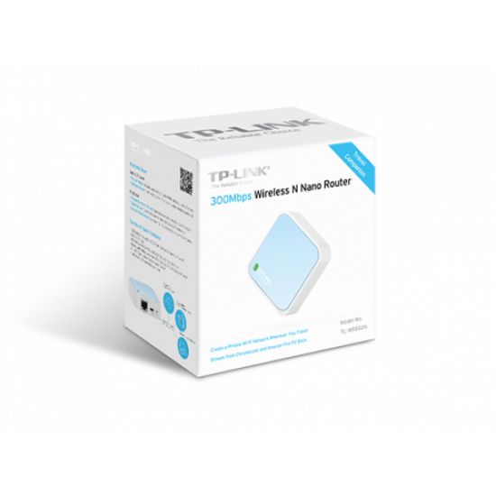 TP-LINK TL-WR802N, 1Port, 300Mbps, 2.4Ghz WiFi, Taşınabilir, Megabit, Nano, Router, Access Point, Repeater