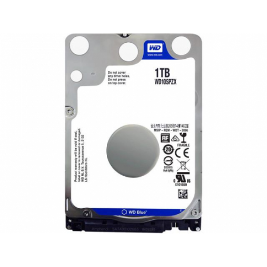 WD BLUE, WD10SPZX, 2.5, 1TB, 128Mb, 5400 Rpm, Notebook, AIO, Mini PC için HDD