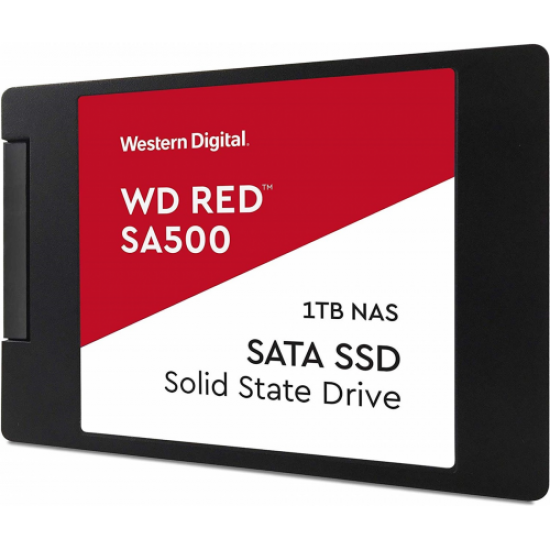 WD Red SA500, WDS100T1R0A, 1TB, 560/530, SERVER ve NAS için Enterprise, 2,5 SATA, SSD