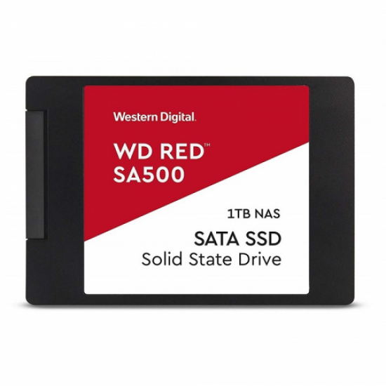 WD Red SA500, WDS100T1R0A, 1TB, 560/530, SERVER ve NAS için Enterprise, 2,5 SATA, SSD