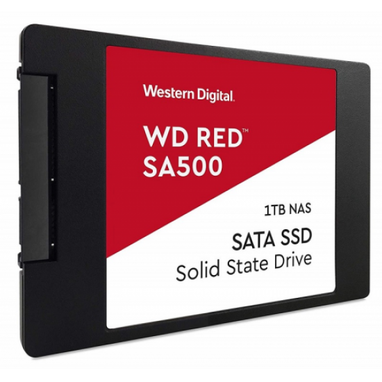 WD Red SA500, WDS100T1R0A, 1TB, 560/530, SERVER ve NAS için Enterprise, 2,5 SATA, SSD