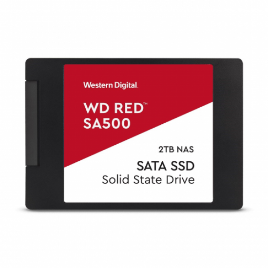 WD Red SA500, WDS200T1R0A, 2TB, 560/530, SERVER ve NAS için Enterprise, 2,5 SATA, SSD