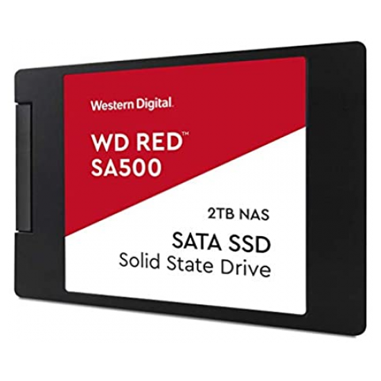 WD Red SA500, WDS200T1R0A, 2TB, 560/530, SERVER ve NAS için Enterprise, 2,5 SATA, SSD