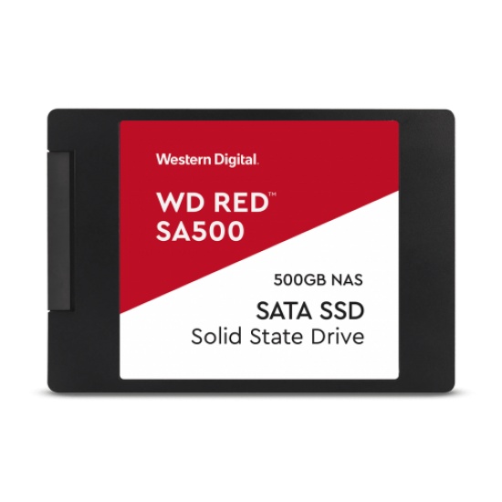 WD Red SA500, WDS500G1R0A, 500GB, 560/530, SERVER ve NAS için Enterprise, 2,5 SATA, SSD