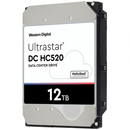 WD ULTRASTAR, HUH721212ALE604, 3.5, 12TB, 256Mb, 7200 Rpm, 7/24 Enterprise, DATA CENTER-GÜVENLİK-NAS-SERVER, HDD (DC HC520) (0F30146)