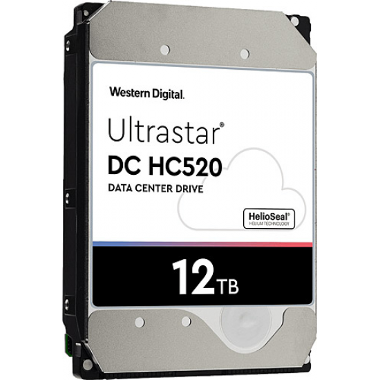 WD ULTRASTAR, HUH721212ALE604, 3.5, 12TB, 256Mb, 7200 Rpm, 7/24 Enterprise, DATA CENTER-GÜVENLİK-NAS-SERVER, HDD (DC HC520) (0F30146)