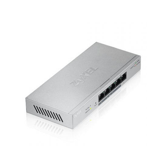 ZyXEL GS1200-5HP, 5 Port Poe, 60W GigaBit, Yönetilebilir Masaüstü Switch