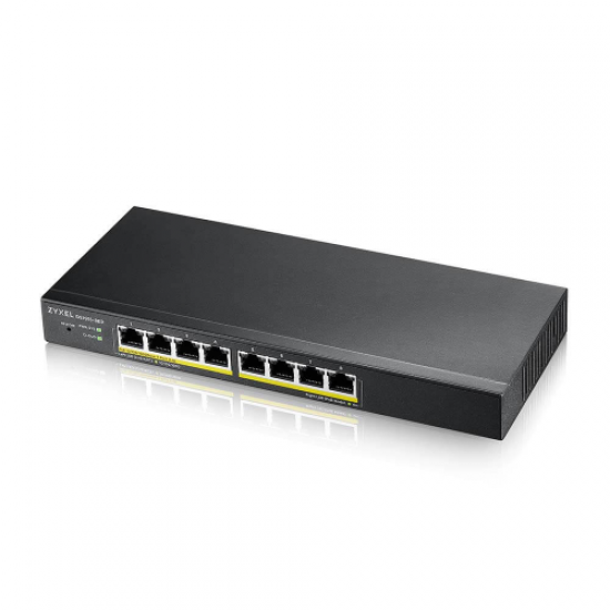 ZyXEL GS1915-8EP, 8 Port PoE, 60W, GigaBit, Yönetilebilir, Masaüstü Akıllı Switch