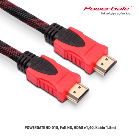 POWERGATE HD-015, Full HD, HDMI v1,40, Kablo 1.5mt