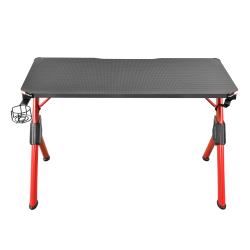 GAMDIAS DAEDALUS M2, 120*60*74cm, Carbon Fiber Yüzey, RGB Aydınlatma Kanalları, Uzaktan Kumanda Yönetimi, Oyuncu Masası (Siyah/Kırmızı)